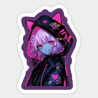 Shinjuku cat girl Sticker